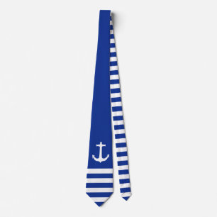 Ankerweiß & Streifen + Ihr Hintergrund & Ihre Idee Krawatte