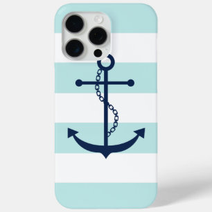 Ankerwinkel für die Muster der weißen blauen Minze Case-Mate iPhone Hülle