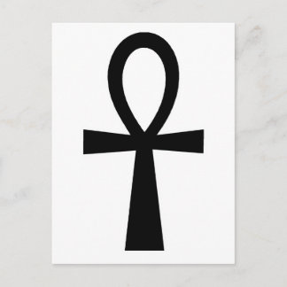Ankh ägyptische Hieroglyphische Symbole Der Schlüs Postkarte