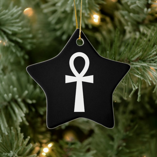 Ankh Ägyptisches Symbol Keramik Ornament (Baum)