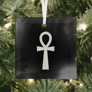 Ankh Ägyptisches Symbol Ornament Aus Glas