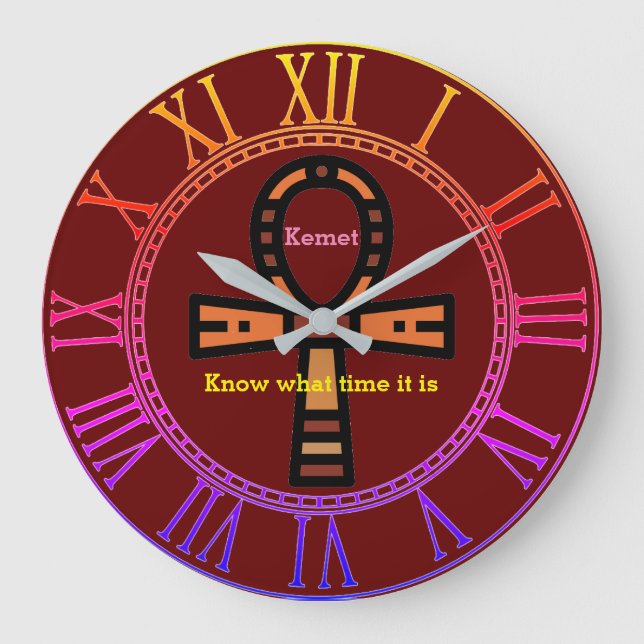 Ankh Akrylhalle Große Wanduhr (Vorderseite)
