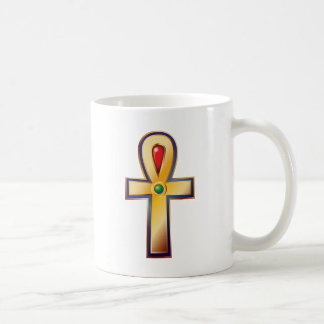 Ankh- das alte ägyptische Symbol des Lebens Tasse (Rechts)