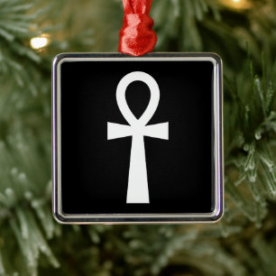 Ankh Egyptian Hieroglyph Ornament Aus Metall