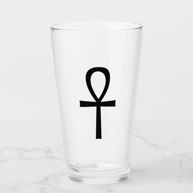 Ankh Egyptian Life Symbol Glas (Vorderseite)