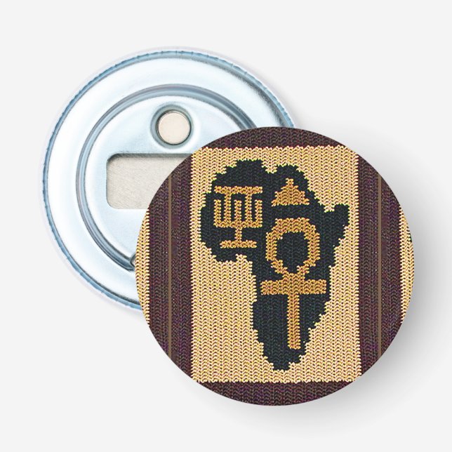Ankh & Excellence Symbol Afrika Karte drucken Flaschenöffner (Vorderseite)