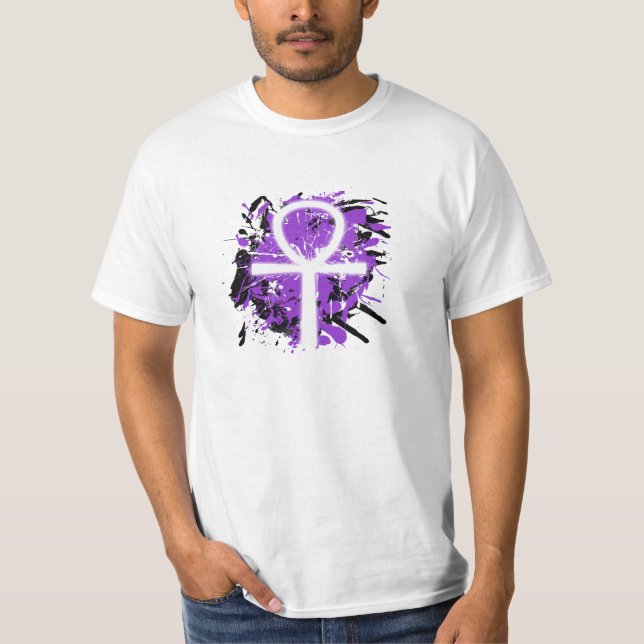 Ankh FarbSpritzer (lila, Männer) T-Shirt (Vorderseite)