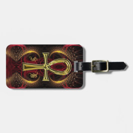 Ankh Gold Goddess Custom Initials Gepäckanhänger