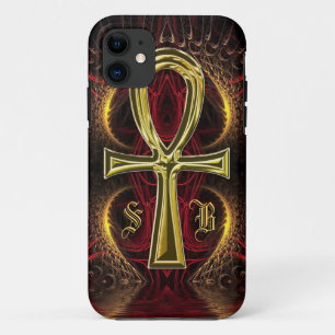 Ankh Gold Goddess Individuelle Name Initials iPhone 11 Hülle
