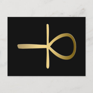 Ankh-Kreuz-Symbol Postkarte