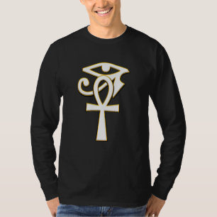 Ankh mit Auge Ra Horus Hieroglyphs ägyptisches Sym T-Shirt
