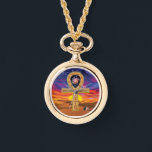 Ankh Necklace Watch Armbanduhr<br><div class="desc">Seit über 5.000 Jahren ist Ankh ein Symbol des ewigen Lebens. Der Ankh bildet einen Schlüssel für die weibliche/männliche Gewerkschaft und den Lebenszyklus. Der ovale Griff des Schlüssels hat keinen Anfang und kein Ende, was die himmlische Ewigkeit darstellt. Die Erholungen auf der Erde, wie die Sonne am Horizont, wo sie...</div>