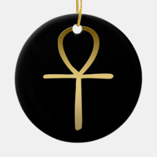 Ankh queres ägyptisches Symbol Keramikornament