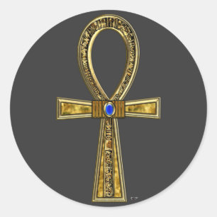 Ankh Runder Aufkleber