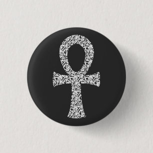 Ankh-Swirbelmuster Button