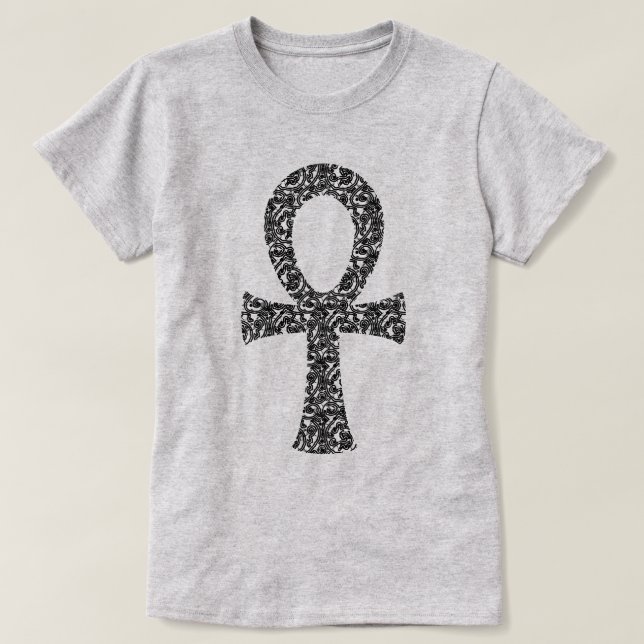 Ankh Swirl Pattern T - Shirt (Design vorne)