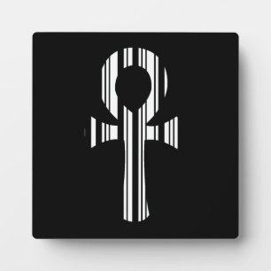 ANKH SYMBOL BAR CODE Ankh-Barcode-Designmuster Fotoplatte