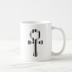 ANKH-SYMBOL-BARCODE Ankhs Barcode-Designmuster Tasse