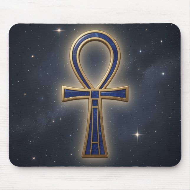 Ankh Symbol Bedeutung – Schlüssel des Lebens´7 Mousepad (Vorne)