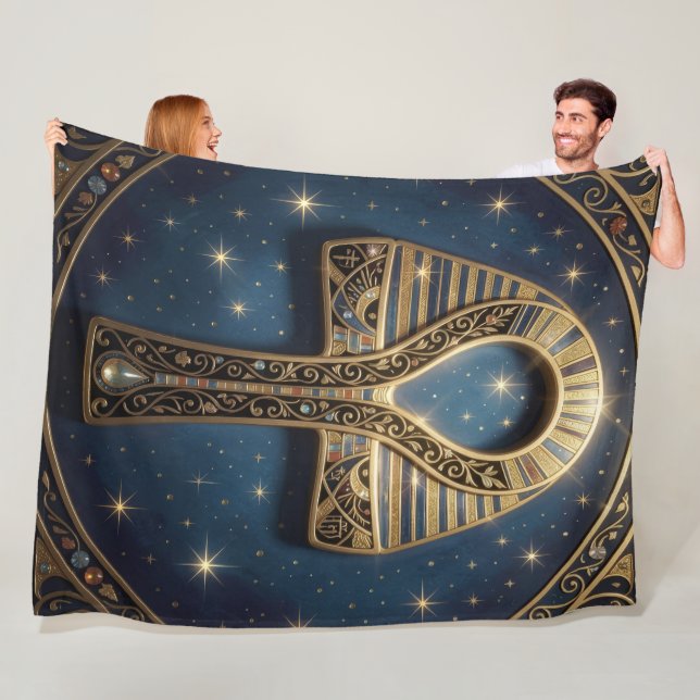Ankh Symbol Meaning – Key of Life´10 Fleecedecke (Beispiel)