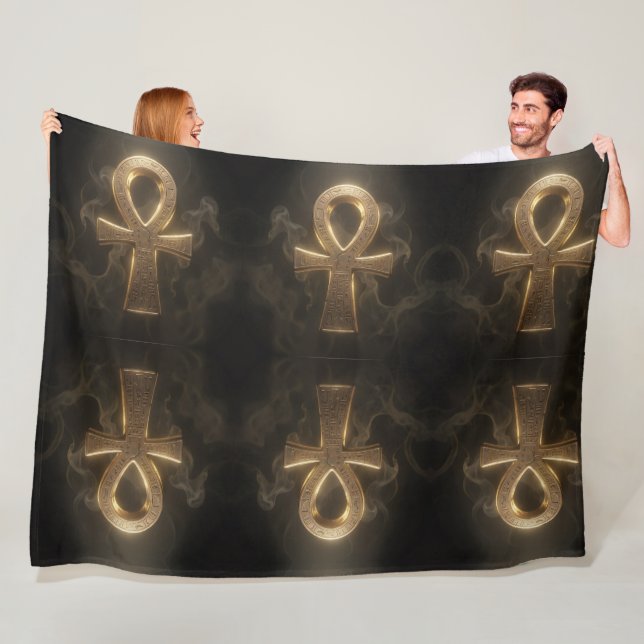 Ankh Symbol Meaning – Key of Life´1 Fleecedecke (Beispiel)