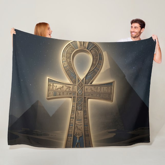 Ankh Symbol Meaning – Key of Life´6 Fleecedecke (Beispiel)