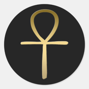 Ankh-Symbol Runder Aufkleber