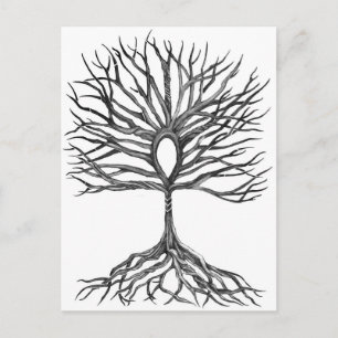 Ankh Tree of LIfe Design Postkarte