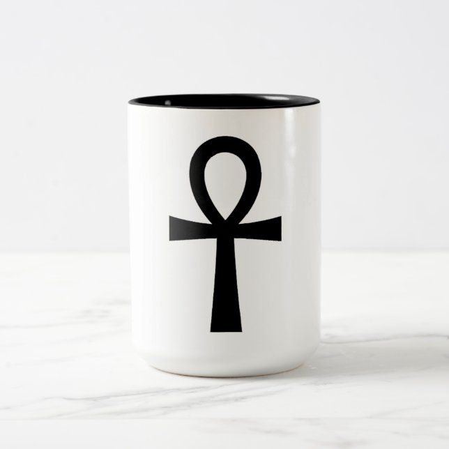 Ankh Zweifarbige Tasse (Mittel)