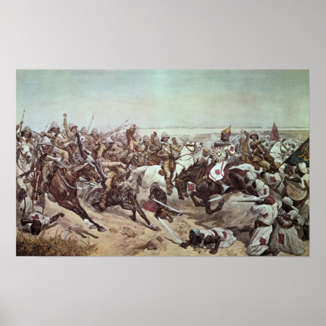 Anklage der 21. Lancers bei Omdurman 2 Poster (Vorne)