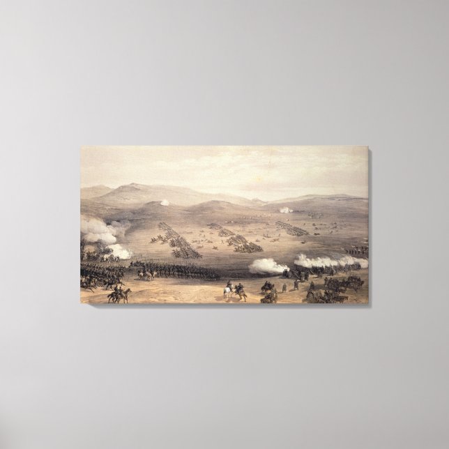 Anklage der Light Cavalry Brigade Leinwanddruck (Vorderseite)