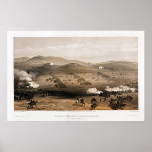 Anklage der Light Cavalry Brigade von Simpson Poster