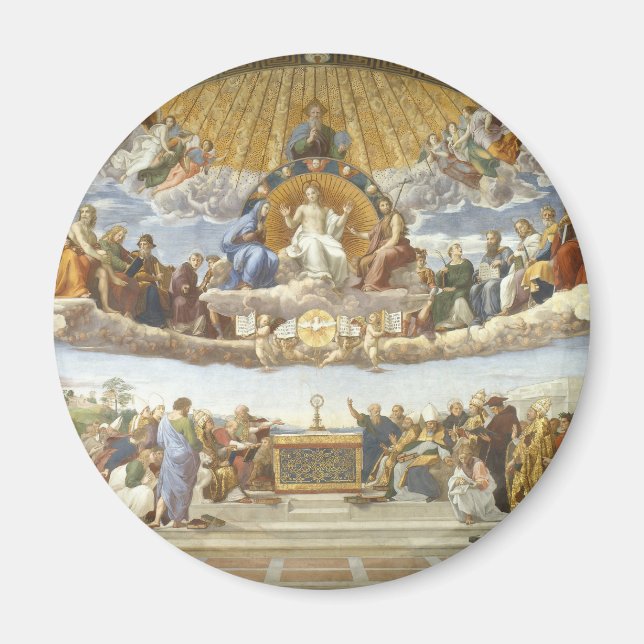Anklage des Heiligen Sakraments, Raphael Sanzio Magnet (Vorne)
