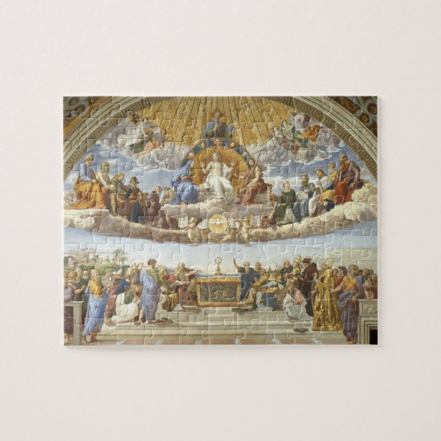 Anklage des Heiligen Sakraments, Raphael Sanzio Puzzle (Horizontal)