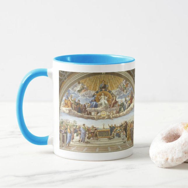 Anklage des Heiligen Sakraments, Raphael Sanzio Tasse (Mit Donut)