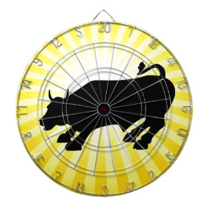 Anklage gegen Black Bull an der Wall Street Dartscheibe