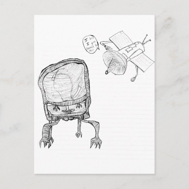 Anklage Postkarte (Vorderseite)