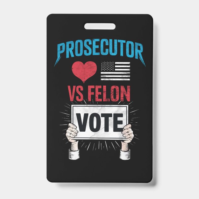 Ankläger gegen Felon Vote Ausweis (Vorderseite)