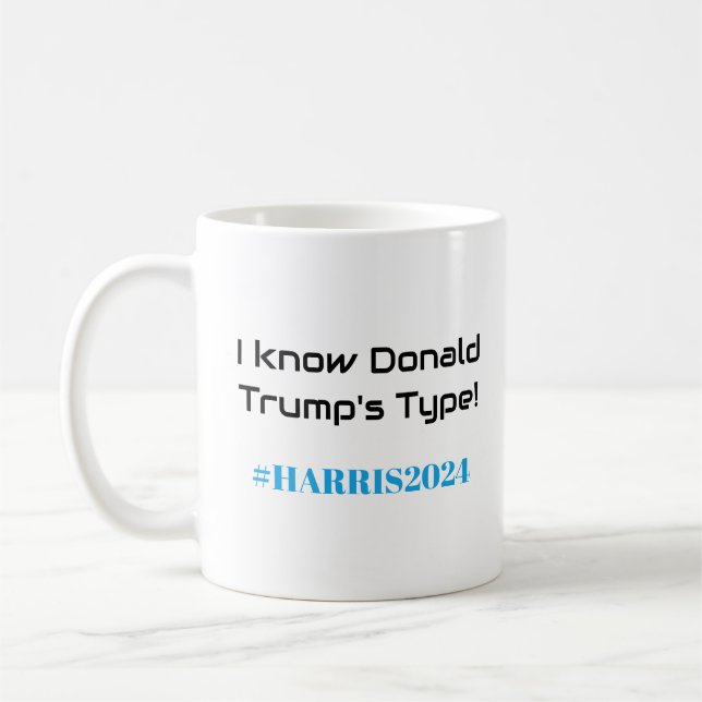 Ankläger gegen Verurteilung! Kamala Harris 2024 Sp Kaffeetasse (Links)
