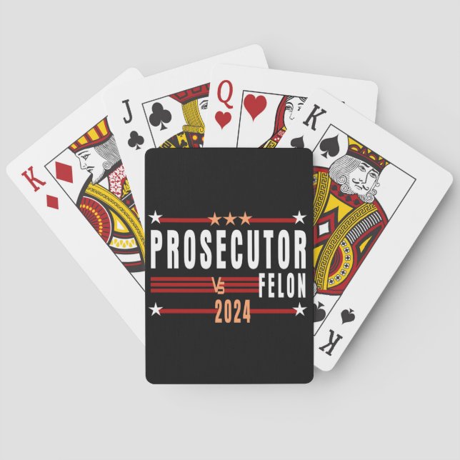 Ankläger Vs Felon 2024 Klassische Spielkarten (Rückseite)