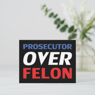 Anklägerin über Felon Rot-Weiß-Blau-Modernität Postkarte