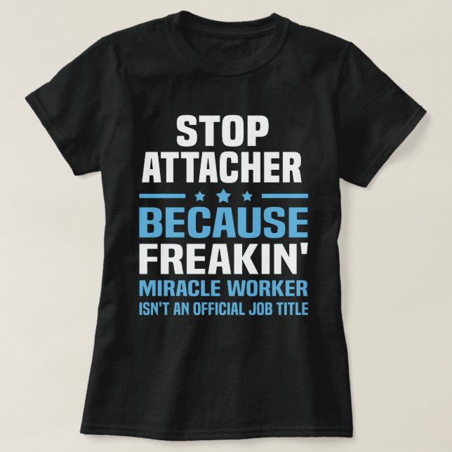 Ankleber stoppen T-Shirt (Design vorne)