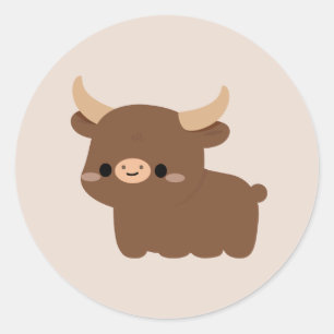Ankole-Watusi-Kuh Runder Aufkleber