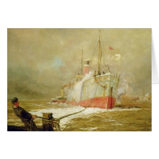 Ankoppeln eines Frachtschiffs (Vorderseite (Horizontal))