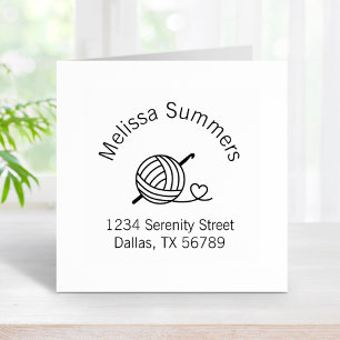 Ankreuzungsgarnanschrift Gummistempel