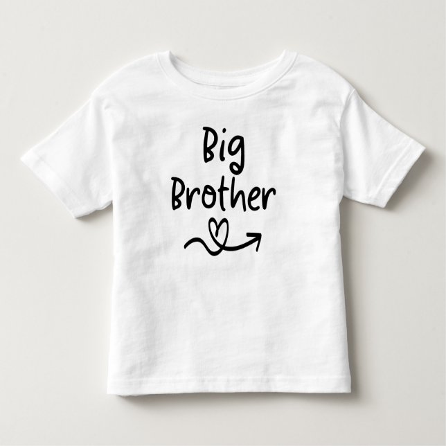 Ankündigung Big Brother | Matching Sibling Family Kleinkind T-shirt (Vorderseite)