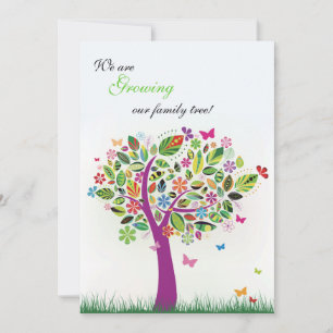 Ankündigung blühender Bäume Schwangerschaft