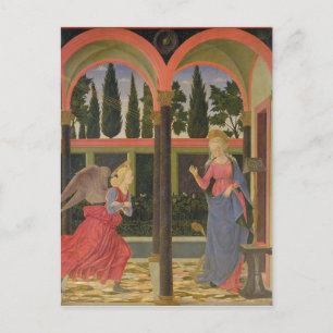 Ankündigung, c.1457 (Tempera auf Tafel) Postkarte