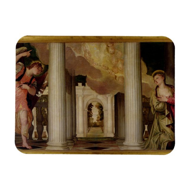 Ankündigung, c.1551-53 (Öl auf Leinwand) Magnet (Horizontal)