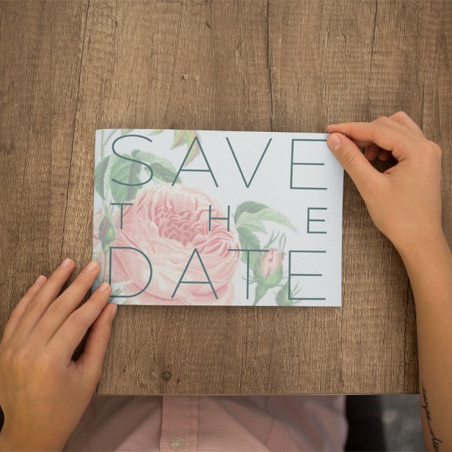 Ankündigung Datum freihalten (Save the Date Announcement Postcard Template)